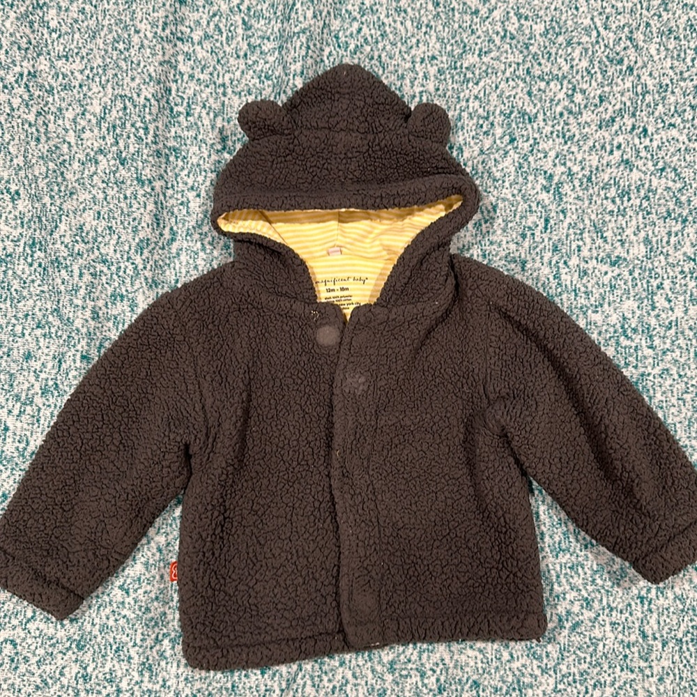 Magnificent Baby magnetic closure winter jacket 12-18 months